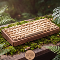 Natural Handcrafted Wooden Mechanical Keyboard