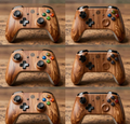 Wood Texture Wired Gaming Controller