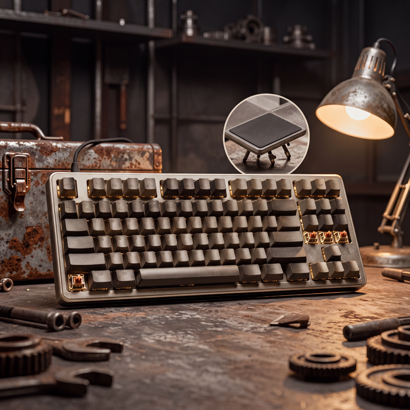 Industrial Retro Wired Mechanical Keyboard | 87 Keys