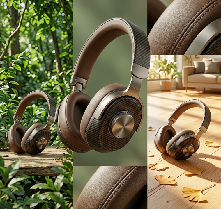 Vintage Over-Ear Stereo Headphones